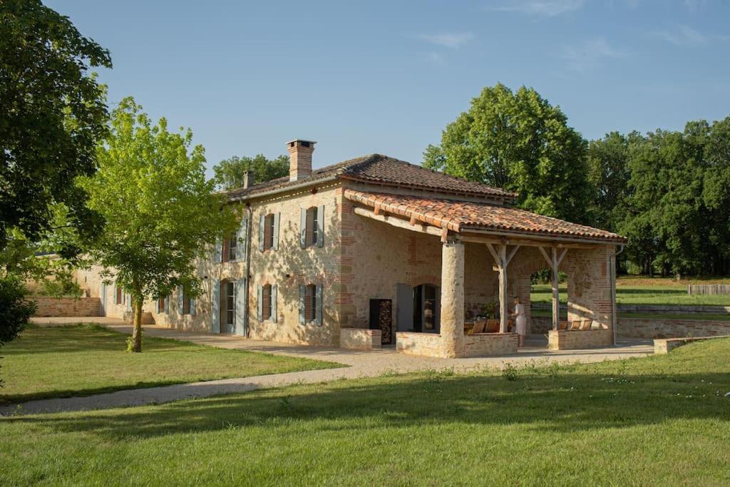 L'Heritier, Maison Climatisee, 12Pers Avec Piscine Villa Marzens Exteriör bild