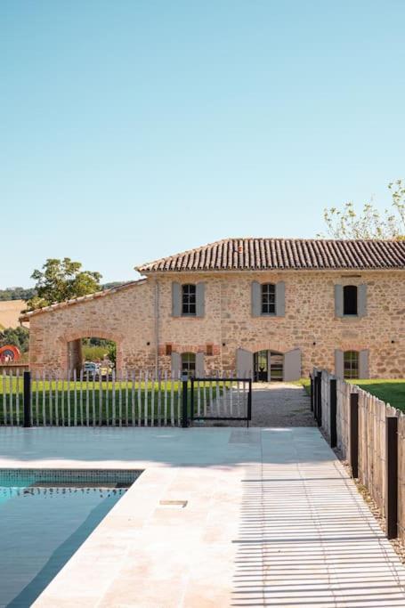 L'Heritier, Maison Climatisee, 12Pers Avec Piscine Villa Marzens Exteriör bild