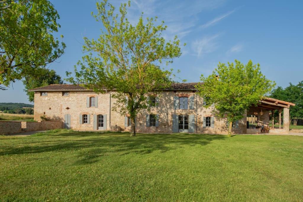 L'Heritier, Maison Climatisee, 12Pers Avec Piscine Villa Marzens Exteriör bild